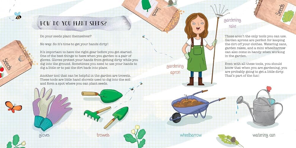 How Do Seeds Grow Into Gardens?: A Hands-On Book About Gardening thumbnail 4