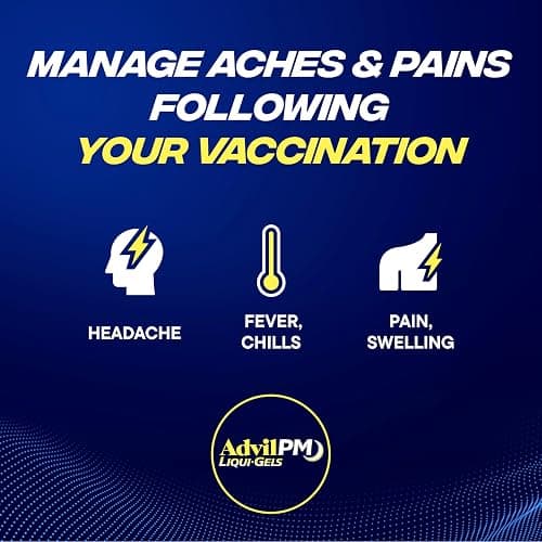 Advil PM Liqui-Gels Pain Reliever and Nighttime Sleep Aid, Pain Medicine with Ibuprofen for Pain Relief and Diphenhydramine HCL for a Sleep Aid - 40 Liquid Filled Capsules - Back to College - Liqui Gels thumbnail 7
