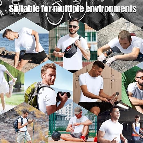 Towintec Men's Compression Shirts Workout Sports Short Sleeve Running Tops Cool Dry Tight T-Shirt Baselayer Gym Undershirts thumbnail 7