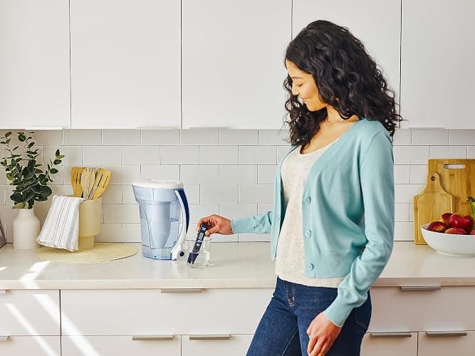 ZeroWater 10-Cup Ready-Pour 5-Stage Water Filter Pitcher 0 TDS for Improved Tap Water Taste - IAPMO Certified to Reduce Lead, Chromium, and PFOA/PFOS thumbnail 8
