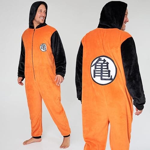 Dragon Ball Z One-Piece Pajamas for Men with Hood - Anime Gifts for Him thumbnail 3