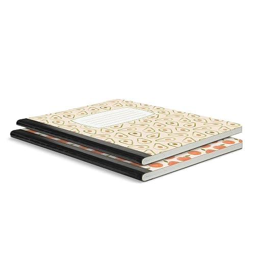 Studio Oh! Composition Notebook Duo 2 Pack 7.5" x 9.75", Back to School Supplies & Cute College Essentials, Aesthetic Notebook for School, 160 Page Lined Paper, 70 GSM Paper Wt., Peaches & Avocados thumbnail 6