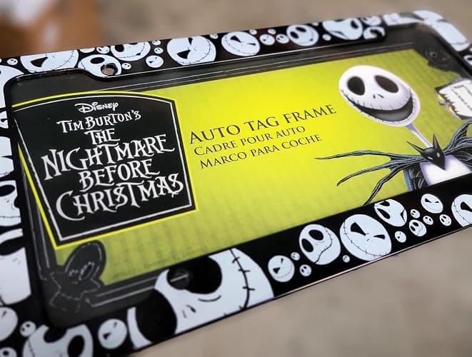 Nightmare Before Christmas Jack Skellington License Plate Frame 2-Pack Bundle | Durable Plastic Design for Cars & Trucks | Includes Free Air Freshener | Fits Standard Plates Idea thumbnail 3