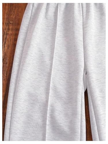  Girl's Jogger Swearpants High Elastic Waist Pants Casual Baggy Wide Leg Sweatpants with Pocket thumbnail 5