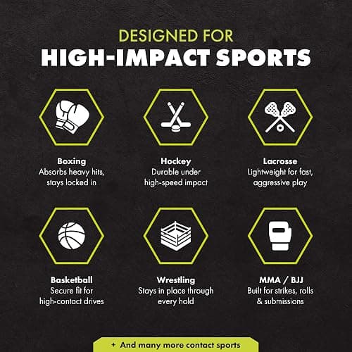 DAMAGE CONTROL High-Impact Mouth Guard – Sports Mouthguard for Boxing, Football, Hockey, Lacrosse & Basketball, Protects Teeth & Jaw, Protective Mouthpiece for Adults & Youth (Adult, Mexican Flag) thumbnail 6