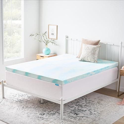 LINENSPA Memory Foam Mattress Topper - 3 Inch Gel Infused Memory Foam - Plush Feel - Cooling and Pressure Relieving - CertiPUR Certified - Dorm Room Essentials - Queen Size thumbnail 8