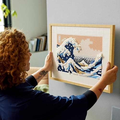 LEGO 31208 Art Hokusai – Große Welle, 3D Japanische Wanddeko, Bastelset, gerahmte Ozean-Leinwand, Hobbys für Erwachsene, DYI, Home- und Büro-Deko thumbnail 2