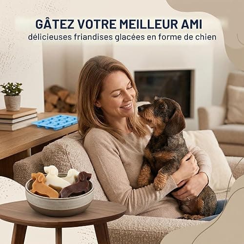 LAKPYN 1 Pièce Moule à glaçons en forme de chien - en Silicone - Teckel accessoire - Bleu thumbnail 4