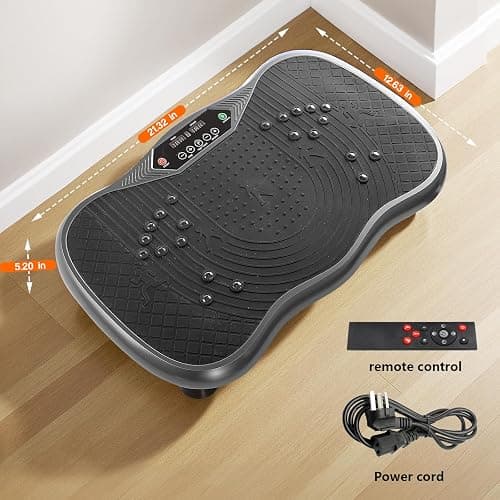 Vibration Plate Exercise Machine，Vibration Plate Fitness Platform Exercise Machine 10 Modes Full Body Workout Vibrating Fitness Platform Weight Loss Women Men Shaping Wellness Home Gym Equipment thumbnail 5