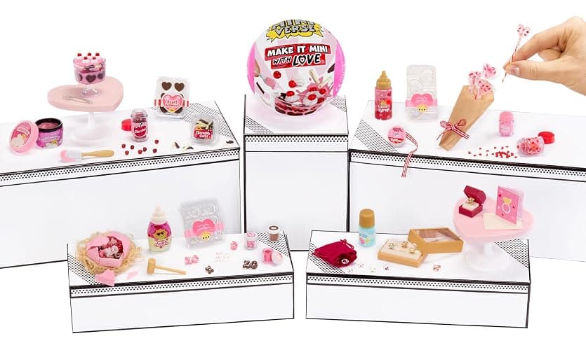 MGA's Miniverse Make It Mini with Love – Mini-Sammlerstücke, DIY Kunstharz-Bastelspiel, Valentinstag-Serie, Nachgebildete Lebensmittel, Nicht Essbar - für Sammler & Kinder ab 8 Jahren thumbnail 7