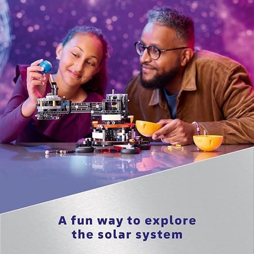 LEGO Technic Planet Earth and Moon in Orbit Building Set, Outer Space Birthday Gift for 10 Year Olds, Solar System Toy for Imaginative, Independent Play, Space Room Décor for Boys & Girls, 42179 thumbnail 3