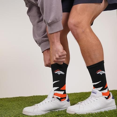 For Bare Feet Shattered Camo Crew Sock NFL thumbnail 2