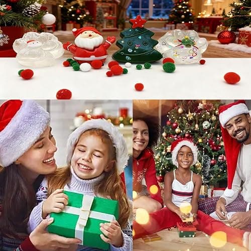 4 Pcs Taba Squishy,Christmas Cat Paw Squeeze Toys,Cute Taba Squishies,Santa Claus and Christmas Tree Kawaii Sensory Toys Gifts thumbnail 6