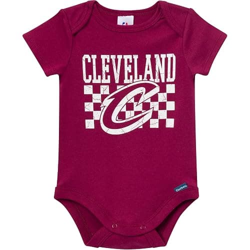 Gerber unisex-baby NBA Team 2 Pack Short Sleeve Onesie Bodysuits thumbnail 2