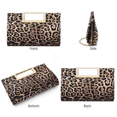 DETARA Clutch Purse for Women Fashion PU Leather Evening Bag Elegant Purse for Wedding Party Formal Daily Cocktail thumbnail 3