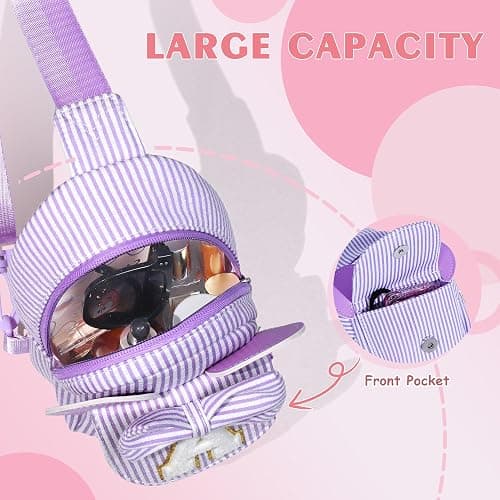 QLOVEA Christmas Gifts for Kids Girls - Sling Bags for Girls Kids | Initial Small Crossbody Bag Purses Girl Kid Gifts thumbnail 6