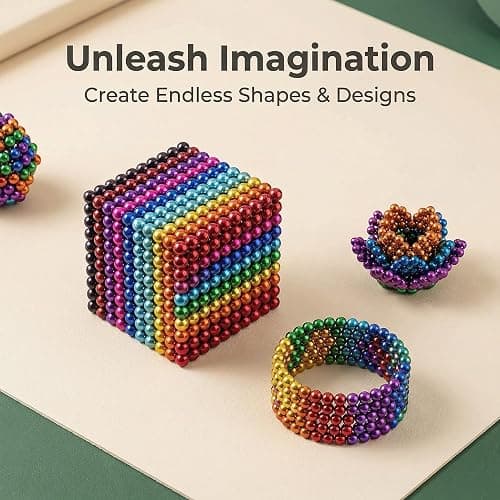 Desk Fidget Toys for Adults, Desk Fidgets Toys for Office Stress,Adults Beads Putty Toy 18+ Only(525PCS ,LargeSize) thumbnail 5