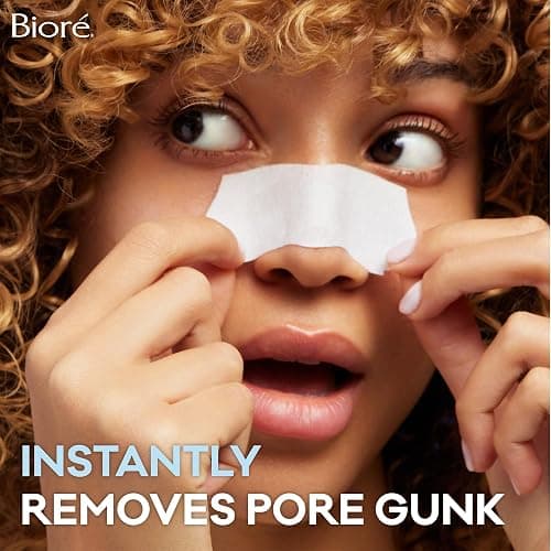 Bioré Original Blackhead Remover Strips, Deep Cleansing Nose Strips With Instant Pore Unclogging, Features C-Bond Technology, Oil-Free, Non-Comedogenic Use, 14 Count thumbnail 6