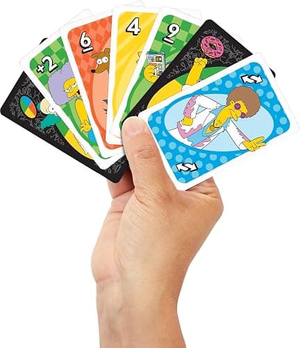 Mattel Games UNO The Simpsons Card Game for Kid, Adult & Family Nights, Parties, Travel & Camping, Toy Collectible Inspired by The Series thumbnail 2