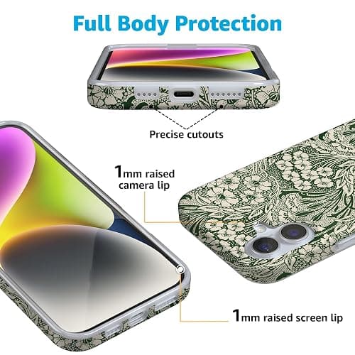 Casely iPhone 16 Case | Mystic Meadow | Green Gardens | Compatible with MagSafe | Classic Ultra Slim Design thumbnail 2