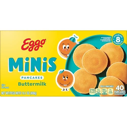 Eggo Minis Buttermilk Pancakes, Breakfast Food, Frozen Breakfast, 40 Mini Pancakes (Frozen) thumbnail 9