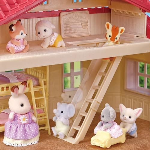 Calico Critters - Red Roof Home - Country Home - 2026 Gift Set Edition Dollhouse – Kids Pretend Play House, Miniature Home Playset with Furniture & Accessories, Ages 3+ thumbnail 3