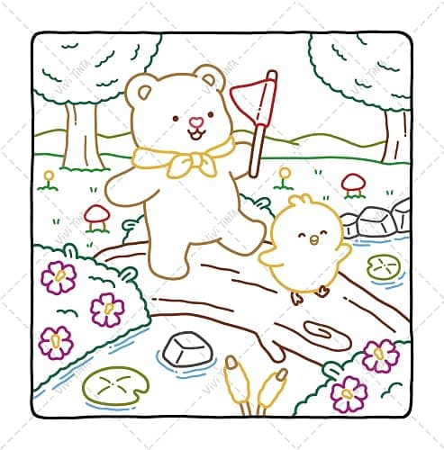 Little Moments: Color By Line Coloring Book thumbnail 8