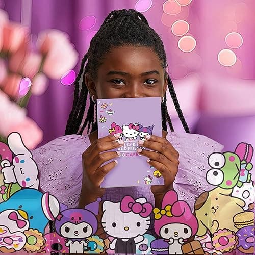 Hello Kitty & Friends Café Stationery Set, 22-Piece Sanrio Stationery, Cute School Supplies, Sanrio Accessories, Includes Hello Kitty Notebook, Squishy Stickers, Sanrio Pens, Kawaii Stationery thumbnail 4