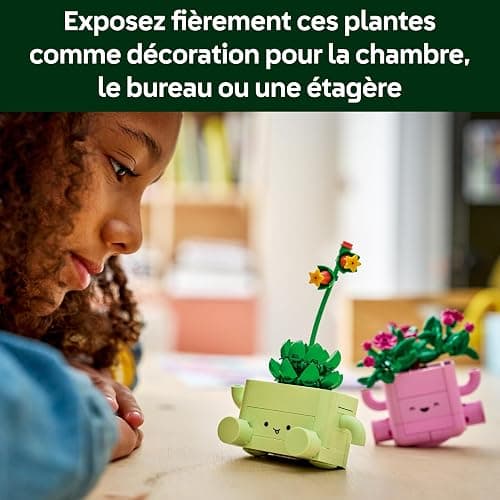 LEGO Botanicals Petites Plantes Dansantes - Set de Fleurs Artificielles - 2 Fausses Plantes & 2 Pots Couleur Pastel pour Décoration de Chambre - Idée de Cadeau DIY pour Fille dès 9 ans ou Adulte 11506 thumbnail 6