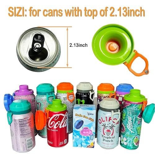 4 Pack Magnetic Soda Can Lids – Reusable Airtight Can Covers, BPA-Free, Easy to Use, Keep Drinks Fresh & Bug/Dust Free, Fits Standard Cans, Great for BBQ, Beach & Party (Pink) thumbnail 3