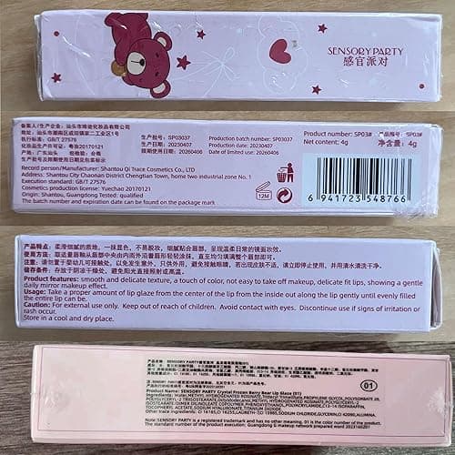 Yasovigi 6pcs Jelly Lip Gloss Bear Lip Stain Moisturizing Watery Lipstick Waterproof Long Lasting Cheek Cosmetics Beauty Lip Tint Makeup thumbnail 9