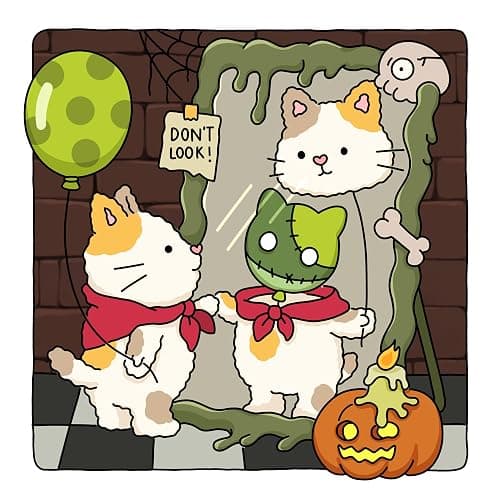 Spooky Fuzzy: Cute Creepy Coloring Book for Adults and Teens for Relaxation (Fuzzy Friends Coloring) thumbnail 5