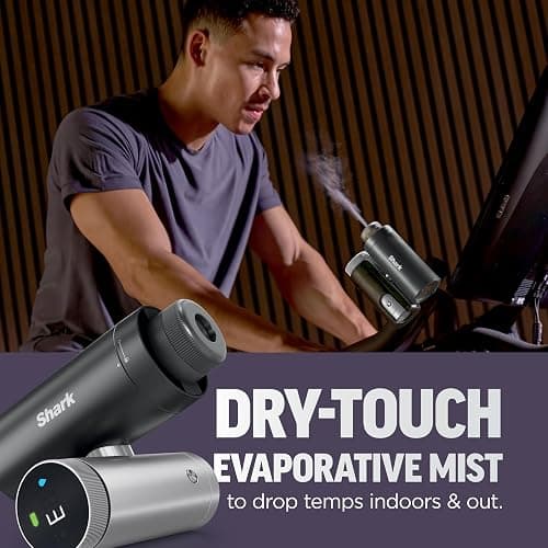 Shark ChillPill – The Only 3-in-1 Personal Cooling System with Fan, InstaChill Cooling Plate & Dry-Touch Mist – Portable, Handheld, Drops Skin Temp Up to 16°F, 10 Speeds, Carbon, FA022 thumbnail 4