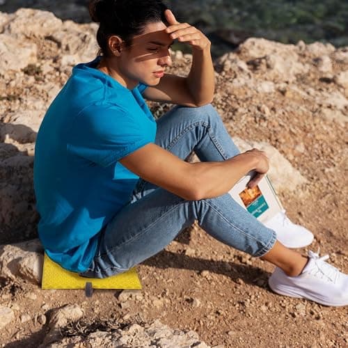 REDCAMP Foam Hiking Seat Pad, Foldable Z Ultralight Sitting Pad for Camping Backpacking Stadium Outdoor, Green/Blue/Khaki/Yellow/Black thumbnail 2