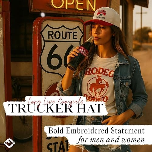 Funky Junque Vintage Canvas Snapback Hat - Adjustable 2 Tone Cap for Men Women - Put It On My, Cowboy, Girl Dad, Funny thumbnail 6