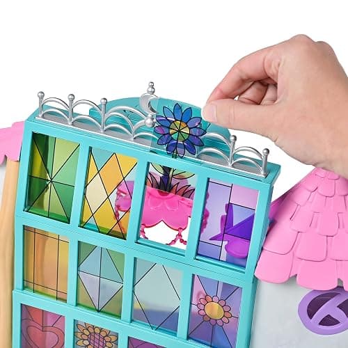 Sunny Days Entertainment Honey Bee Acres Rainbow Ridge Sunburst Art Studio – 50 Furniture Accessories with Exclusive Unicorn Figure | Light Up Dollhouse Playset | Pink Pretend Play Toys for Kids thumbnail 5