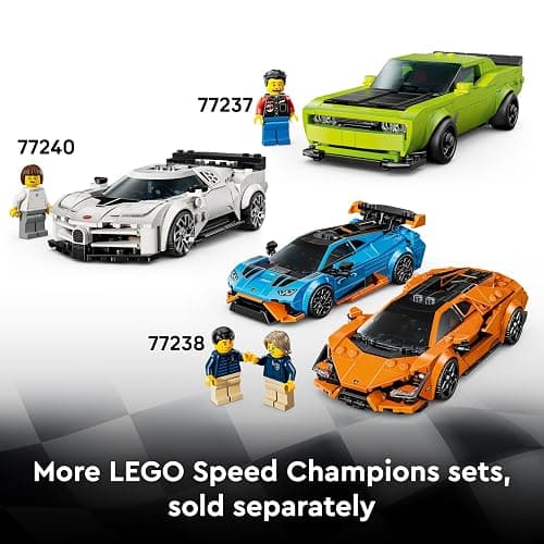 LEGO Speed Champions Porsche 911 GT3 RS Super Car Toy - Car Model Kit with a Driver Minifigure - Birthday Gift for 9+ Year Old Boys - 77239 thumbnail 9