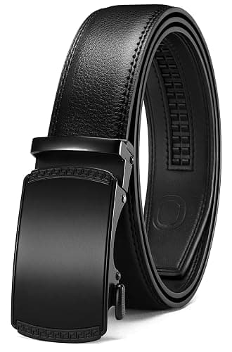 CHAOREN Mens Belt Leather Ratchet Belt - Customizable Fit, Effortless Style (35mm) - Image 1
