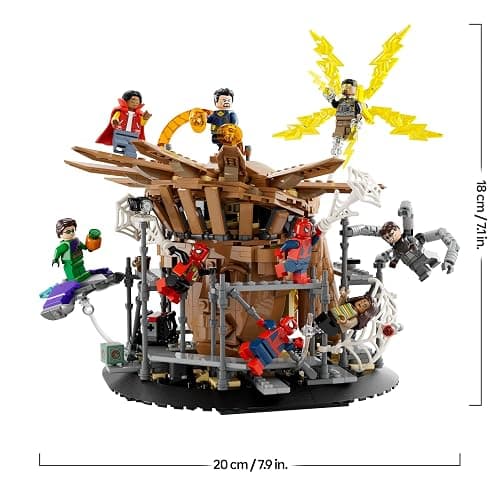 LEGO 76261 Marvel Spider-Man Final Battle Set, Recreate Spider-Man: No Way Home Scene with 3 Peter Parkers, Green Goblin, Electro, Sandman, Ned, Doctor Strange and MJ Minifigures, Collectible Model thumbnail 3