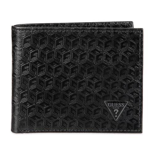 GUESS Men's Classic Bifold Wallet with Card Slots, Bill Compartment and Id Window - Image 1