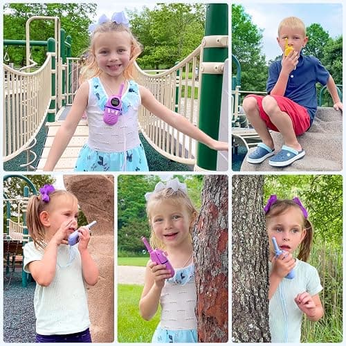 Inspireyes Kids Walkie Talkies, Rechargeable 3 Pack Long Range 2-Way Radios | Toys for Boys Girls 3–12, 48H Battery, Clear Audio, VOX Hands Free, Flashlight, Camping Toy, Hiking, Birthday Christmas Gift thumbnail 3
