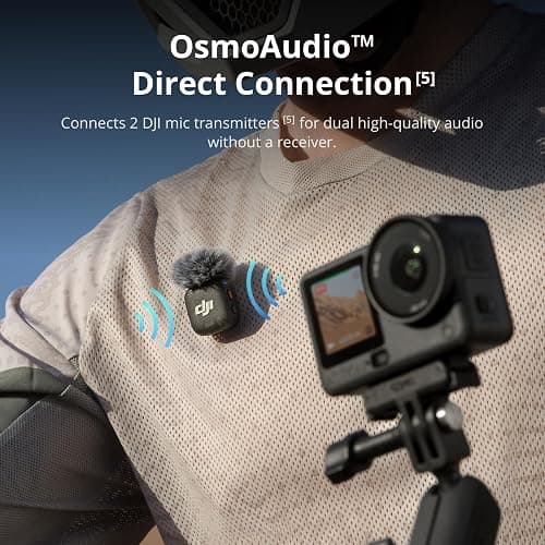 DJI Osmo Action 6 Essential Combo, 8K Waterproof Action Camera | 1/1.1" Square Sensor, Variable Aperture of f/2.0–f/4.0, Rocksteady 3.0, Cold-Resistant, 4hrs Battery, 50GB Storage thumbnail 7