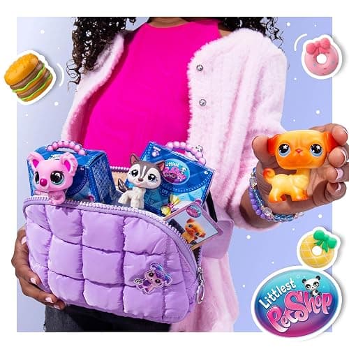 Littlest Pet Shop - Pet Surprise Three Pack - Series 4 - Gen 7 Authentic LPS Bobble Head Toy Figure, Collectible Toy Animal, Ages 4+ thumbnail 6