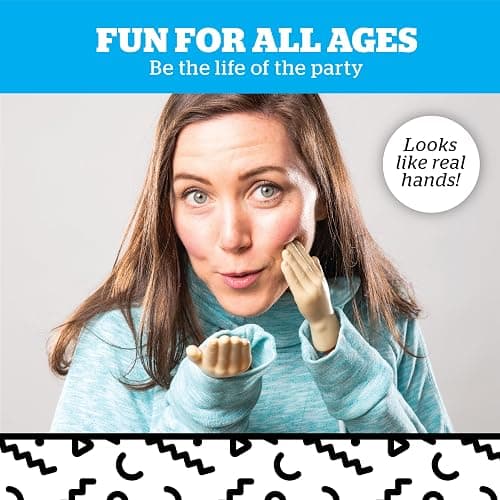 BigMouth Inc Tiny Hands Gag Gifts Baby Hands on a Stick - Fake Small Hands for Costumes and Pranks - Funny Stick Puppets - The Original Tiny Hands thumbnail 5