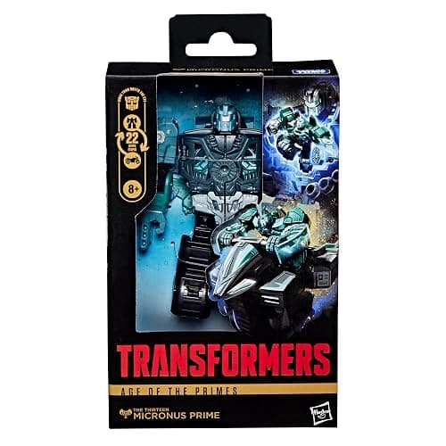 Transformers Age of The Primes The Thirteen Micronus Prime, Deluxe Class 5.5-Inch Converting Action Figure, Robot Toys for Ages 8+ thumbnail 4