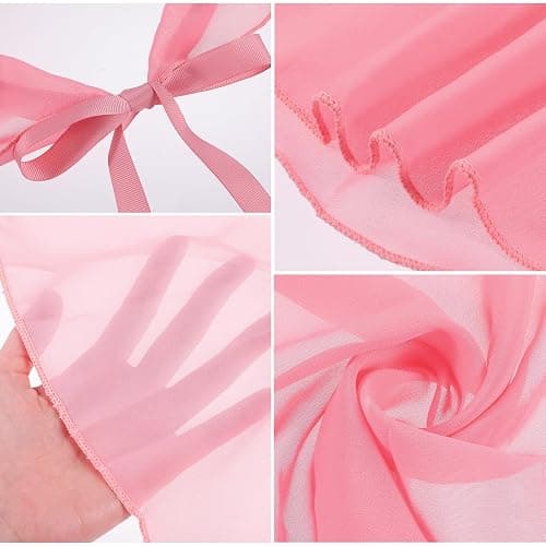 Yolev Women's Ballet Wrap Skirt Chiffon Dance Wrap Skirt with Adjustable Waist Tie Gymnastics Ballet Skirts for Women thumbnail 7