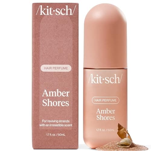 Kitsch Hair Perfume for Women - Amber Shores | Clean, Deodorizing & Patented Odor-Eliminating Technology Hair Spray & Body Mist - Freshen Hair, Body & Pillows - Woody Aquatic Scent - 50mL - Image 1