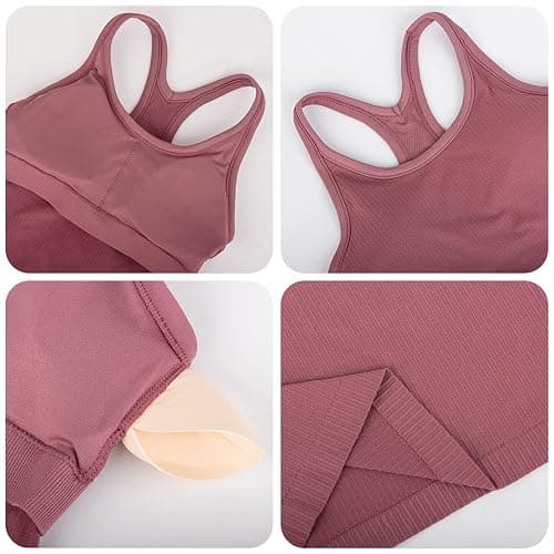 sphinx cat Yoga Racerback Tank Top for Women with Built in Bra,Women's Padded Sports Bra Fitness Workout Running Shirts thumbnail 3