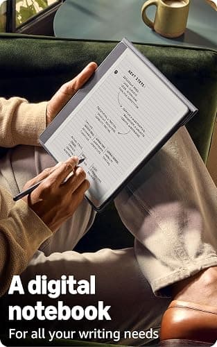 Amazon Kindle Scribe (32GB) - Your notes, documents and books, all in one place. With built-in AI notebook summarization. Includes Premium Pen - Tungsten thumbnail 2