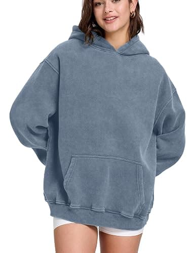 Hatant Oversized Hoodie Sweatshirts for Women Couples Heavyweight Hoodies Pullover Vintage Acid Wash Sweaters Pullover 2025 thumbnail 3